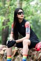 MONTON Kurzarm Fahrradtrikot - SKULL RAINBOW LADY - mehrfarbig/Schwarz