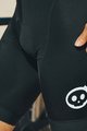 MONTON Kurze Fahrradhose mit Trägern - SKULL - Schwarz