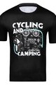 MONTON Kurzarm Fahrrad-Shirt - CAMPING - Schwarz