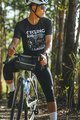 MONTON Kurzarm Fahrrad-Shirt - CAMPING - Schwarz