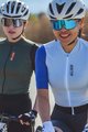 MONTON Kurzarm Fahrradtrikot - TRAVELER EVO LADY - Blau/Lila/Gelb