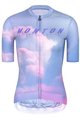 MONTON Kurzarm Fahrradtrikot - EVENINGGLOW LADY - Lila/Hellgrün/Rosa