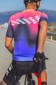 MONTON Kurzarm Fahrradtrikot - CARDIN - Rosa/Schwarz/Lila
