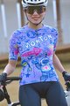 MONTON Kurzarm Fahrradtrikot - ROBOTS LADY - Lila/Blau/Gelb