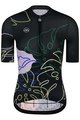 MONTON Kurzarm Fahrradtrikot - JUNGLELEAF LADY - Schwarz/mehrfarbig