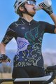 MONTON Kurzarm Fahrradtrikot - JUNGLELEAF LADY - Schwarz/mehrfarbig