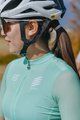 MONTON Kurzarm Fahrradtrikot - SKULL III LADY - Grün/Weiß