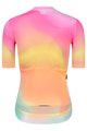 MONTON Kurzarm Fahrradtrikot - SKULL NORTHERNLIGHTS LADY - Gelb/Rosa