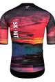 MONTON Kurzarm Fahrradtrikot - SKULL SUNSET - Schwarz/Rot