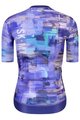 MONTON Kurzarm Fahrradtrikot - SKULL OILPAINT LADY - Lila/Blau