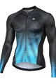MONTON Langarm Fahrradtrikot für den Sommer - SPIRIT SUMMER - Blau/Schwarz