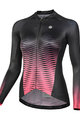MONTON Langarm Fahrradtrikot für den Sommer - SPIRIT LADY SUMMER - Schwarz/Rot