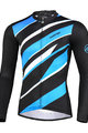MONTON Langarm Fahrradtrikot für den Sommer - FERNWAR SUMMER - Blau/Schwarz