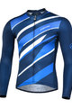 MONTON Langarm Fahrradtrikot für den Sommer - FERNWAR SUMMER - Schwarz/Blau