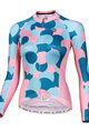 MONTON Langarm Fahrradtrikot für den Sommer - DANCELOR LADY SUMMER - Blau/Rosa