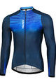 MONTON Langarm Fahrradtrikot für den Winter - PHANTOM WINTER - Schwarz/Blau