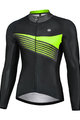 MONTON Langarm Fahrradtrikot für den Winter - LELOI WINTER - Schwarz/Grün