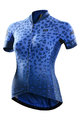 MONTON Kurzarm Fahrradtrikot - CHEETAH LADY - Blau