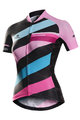 MONTON Kurzarm Fahrradtrikot - DIMENSIONS LADY - Rosa/Blau/Schwarz