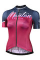 MONTON Kurzarm Fahrradtrikot - BOUDARY LADY - Rot/Lila