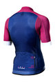 MONTON Kurzarm Fahrradtrikot - GEO-SCALE CLARET - Blau/Rosa