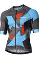 MONTON Kurzarm Fahrradtrikot - CINDER - Grau/Blau/Rot