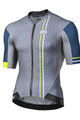 MONTON Kurzarm Fahrradtrikot - VENUCIA - Gelb/Blau/Grau