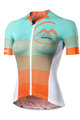 MONTON Kurzarm Fahrradtrikot - ALANYA LADY - Grün/Orange/Weiß