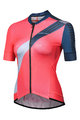 MONTON Kurzarm Fahrradtrikot - MAJOR LADY - Rot/Schwarz/Grau