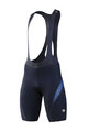MONTON Kurze Fahrradhose mit Trägern - GALE - Schwarz/Blau