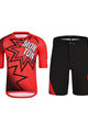 MONTON MTB Radtrikot und Hose - POW MTB - Rot/Schwarz