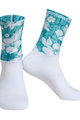 MONTON Klassische Fahrradsocken - WILDFLOWER - Grün/Weiß