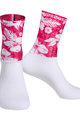 MONTON Klassische Fahrradsocken - WILDFLOWER - Weiß/Rot