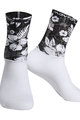 MONTON Klassische Fahrradsocken - WILDFLOWER - Schwarz/Weiß