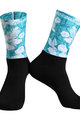 MONTON Klassische Fahrradsocken - WILDFLOWER - Schwarz/Grün