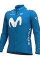 ALÉ Langarm Fahrradtrikot für den Winter - MOVISTAR 2020 WINTER - Hellblau