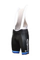 GIORDANA Kurze Fahrradhose mit Trägern - MITCHELTON-SCOTT '19 - Türkis/Schwarz