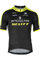 GIORDANA Kurzarm Fahrradtrikot - MITCHELTON-SCOTT '19 - Schwarz/Gelb