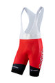 NALINI Kurze Fahrradhose mit Trägern - COFIDIS 2020 - Schwarz/Rot