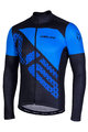 NALINI Langarm Fahrradtrikot für den Sommer - AIS FATICA SUMMER - Blau/Schwarz