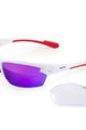 Fahrradsonnenbrille - P4.WR - Rot/Weiß
