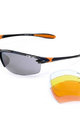 Fahrradsonnenbrille - S11.DO - Schwarz/Orange