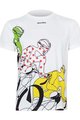 NU. BY HOLOKOLO Kurzarm Fahrrad-Shirt - LE TOUR COLOURS - Weiß/mehrfarbig