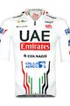 PISSEI Kurzarm Fahrradtrikot - UAE TEAM EMIRATES OFFICIAL 2024 - Weiß/Rot/Schwarz