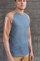 POC Kurzarm Fahrradtrikot - MTB PURE 3/4 - Orange/Blau