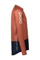 POC Langarm Fahrradtrikot für den Sommer - MTB PURE - Orange/Blau