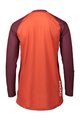 POC Langarm Fahrradtrikot für den Sommer - MTB PURE LADY - bordeaux/Orange