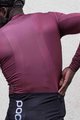 POC Langarm Fahrradtrikot für den Sommer - ESSSENTIAL ROAD - Schwarz/bordeaux