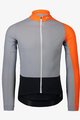 POC Langarm Fahrradtrikot für den Winter - ESSENTIAL ROAD MID - Schwarz/Orange/Grau