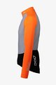 POC Langarm Fahrradtrikot für den Winter - ESSENTIAL ROAD MID - Schwarz/Orange/Grau